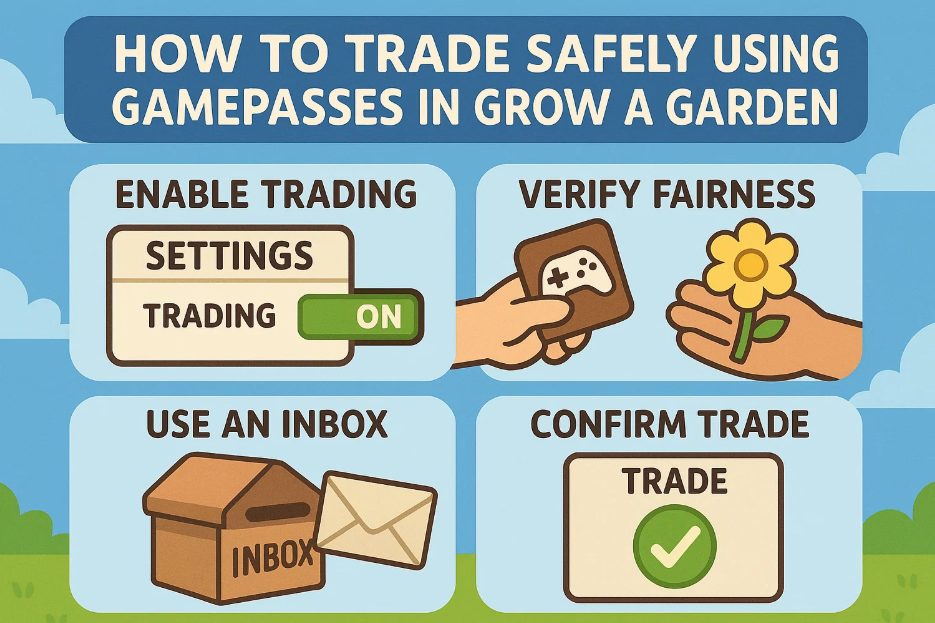 How to Trade Safely Using Gamepasses in Grow A Garden