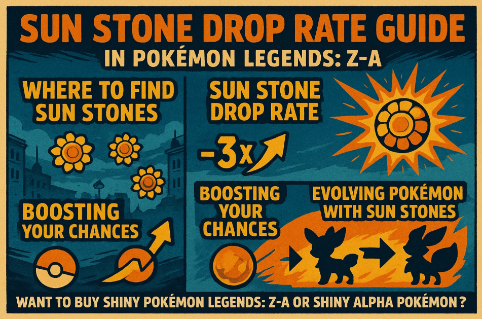 Sun Stone Drop Rate Guide in Pokémon Legends: Z-A