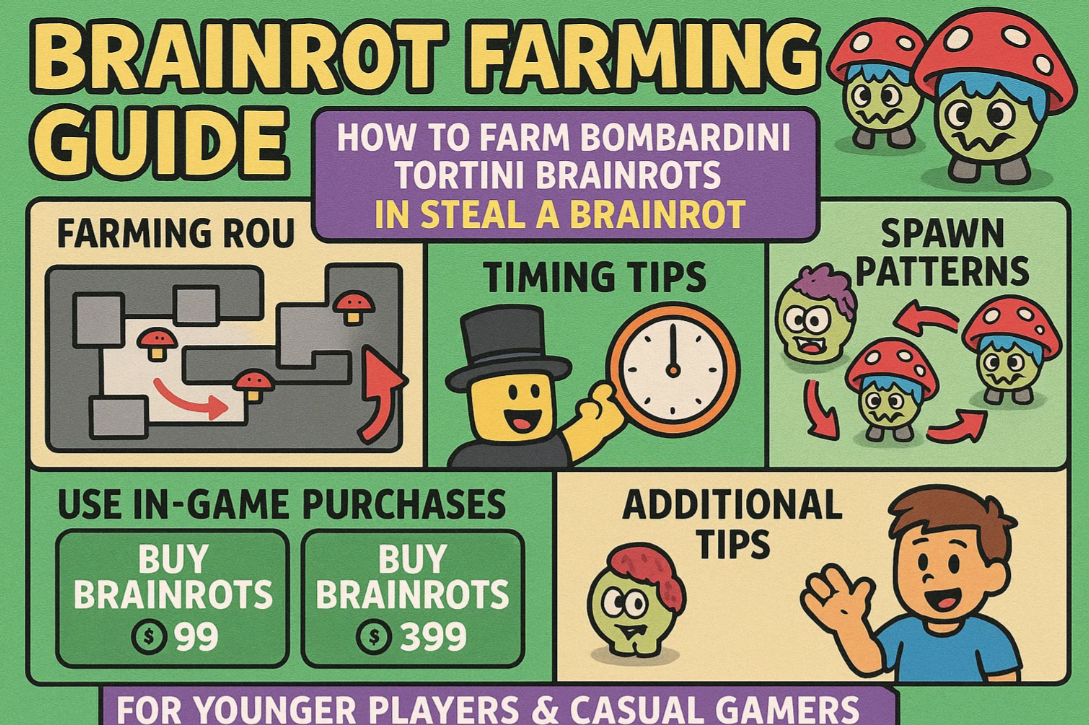 Steal A Brainrot Bombardini Tortini Brainrot Farming Route